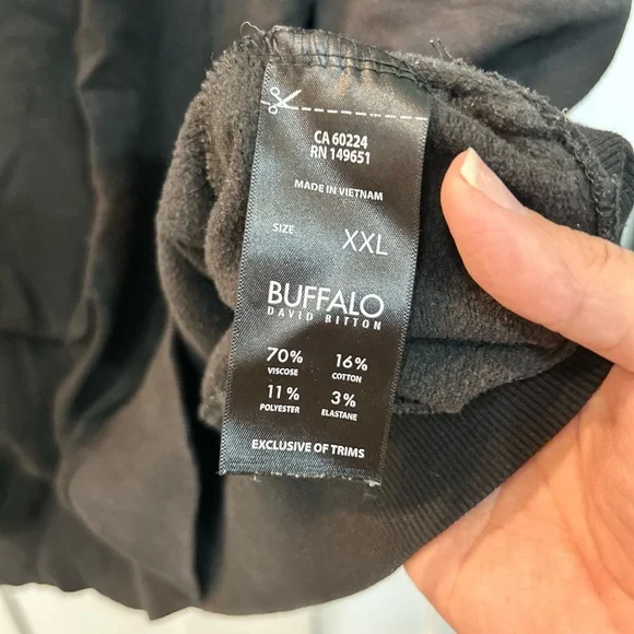 Women’s Buffalo David Bitton Black Hoodie - Picture 3 of 4